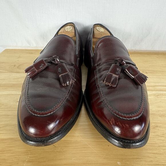 Allen Edmonds Cavanaugh Mens Tassel Loafers 11 EEE Burgundy 76518, Timeless main image 5